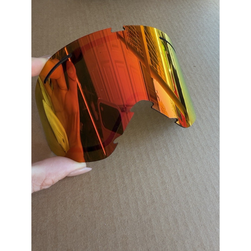 Oakley Crowbar MX Goggle Replacement Lens Fire Iridium Mirror With Bag
